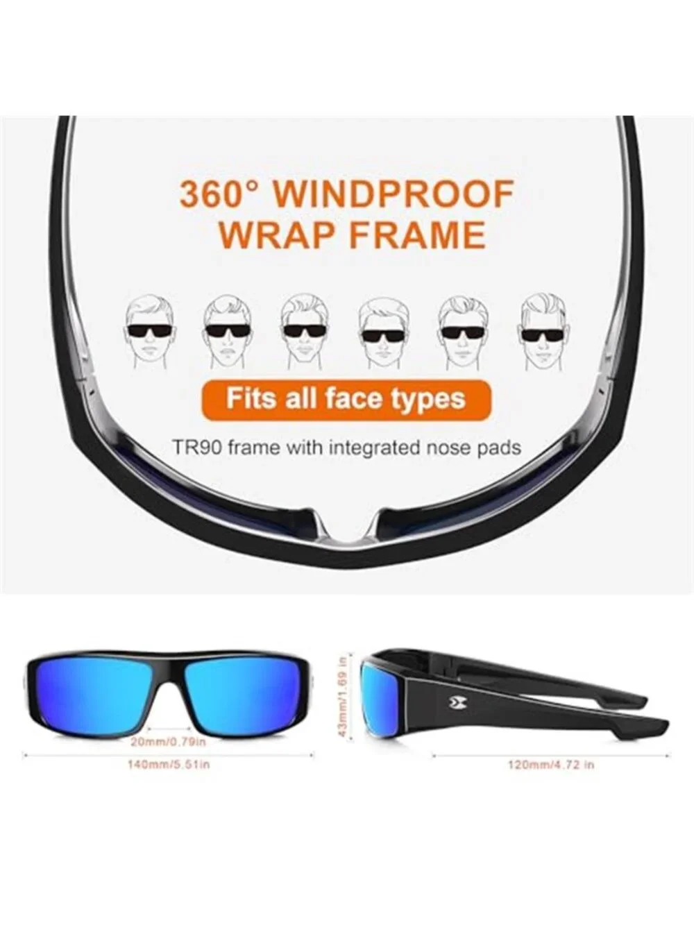 Men's Polarized Sunglasses UV400 Protection